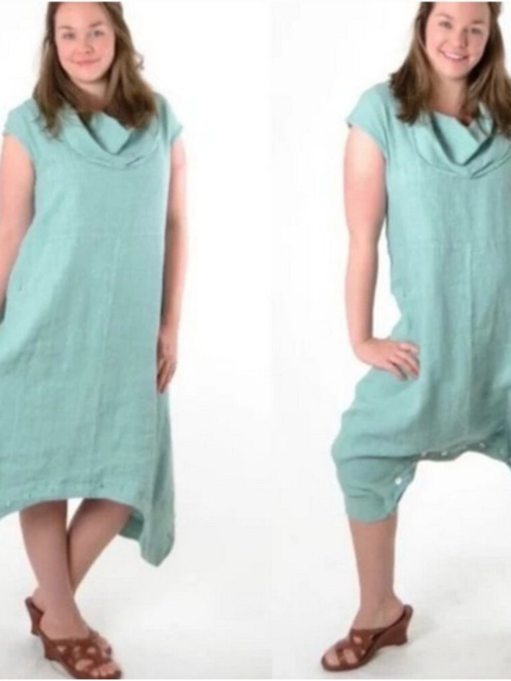 Bryn Walker Mint Green Atticus Linen Convertible Dress + Romper